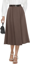 Casly Lamiit Women's High Waisted Midi Skirt for Work