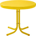 Crosley Griffith Retro Metal Outdoor Side Table - Weather Resistant
