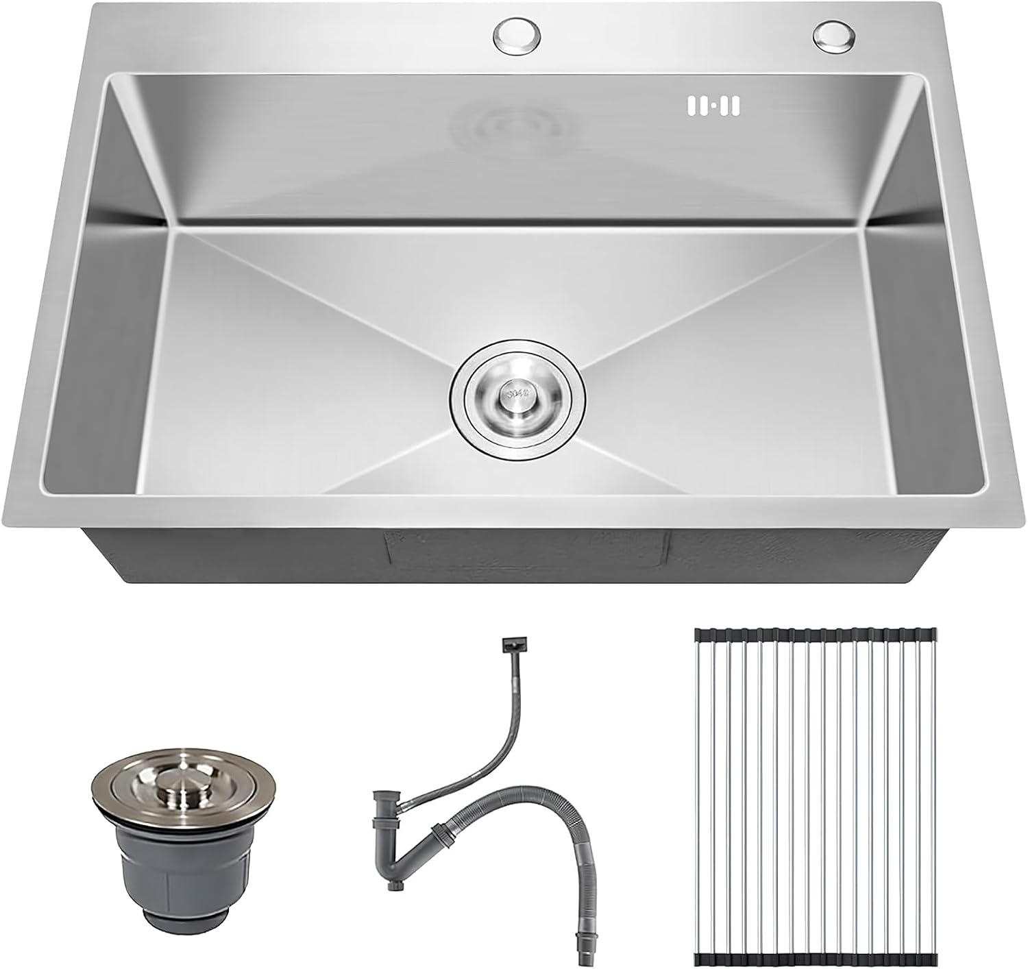 33x22 Inch Stainless Steel Kitchen Sink Workstation for RV Prep