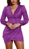DeftSharp Womens Ruched Formal Bodycon Midi Dress - Flattering Fit Out