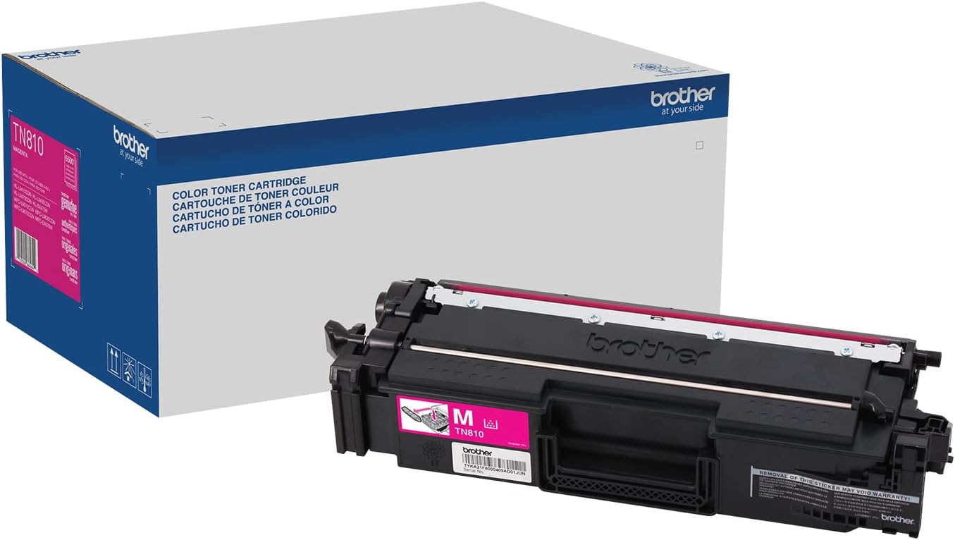 Brother Genuine TN810M Magenta Toner Cartridge for Quality Prints
