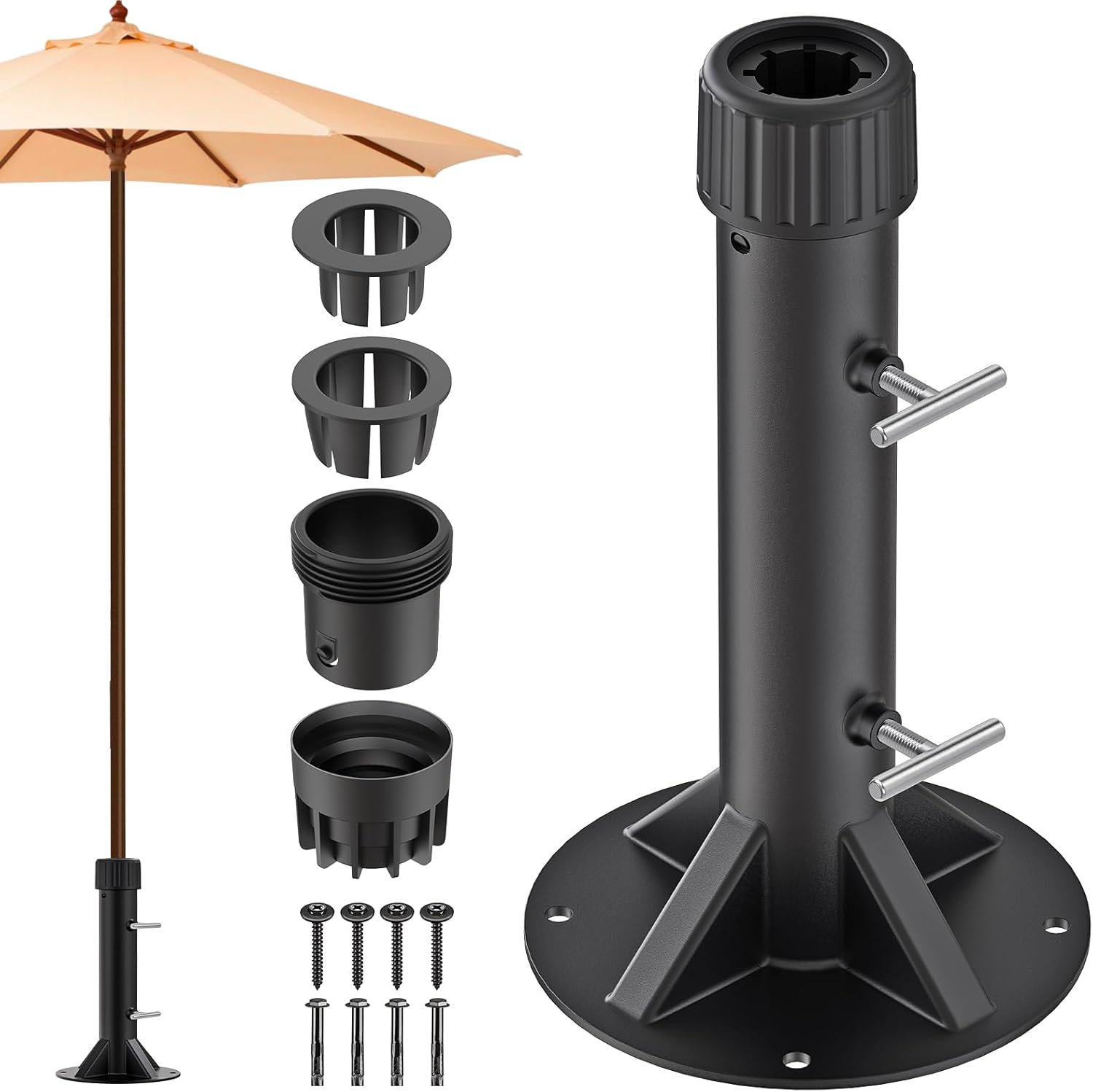 Heavy Duty Patio Umbrella Stand Base for Outdoor Stability