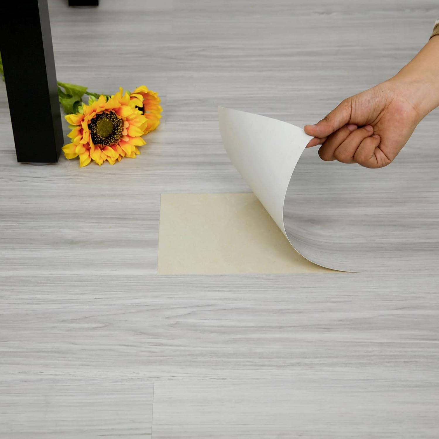 Peel and Stick Floor Tile for Easy DIY Home Renovation
