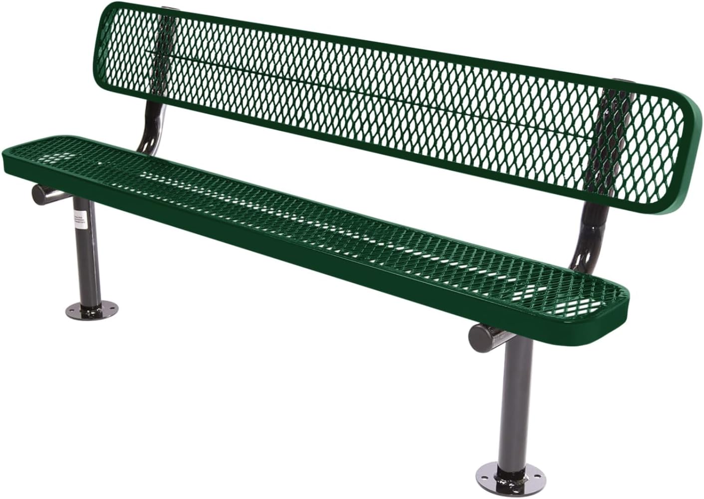 Coated Outdoor Furniture Heavy-Duty 6 Ft Bench for All Settings