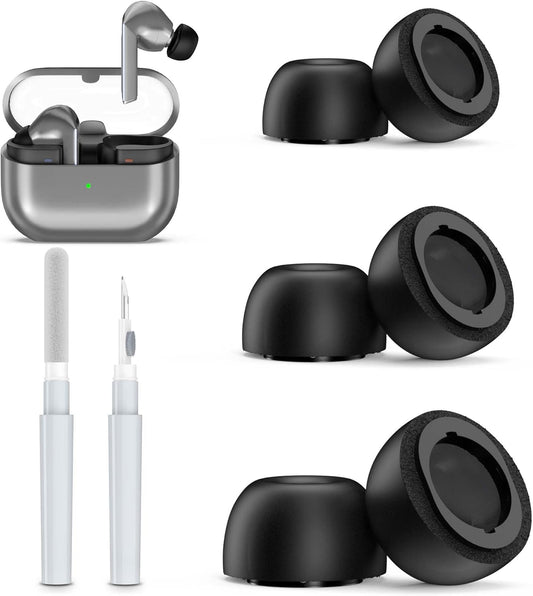 Memory Foam Ear Tips for Galaxy Buds 3 Pro | Noise Isolation