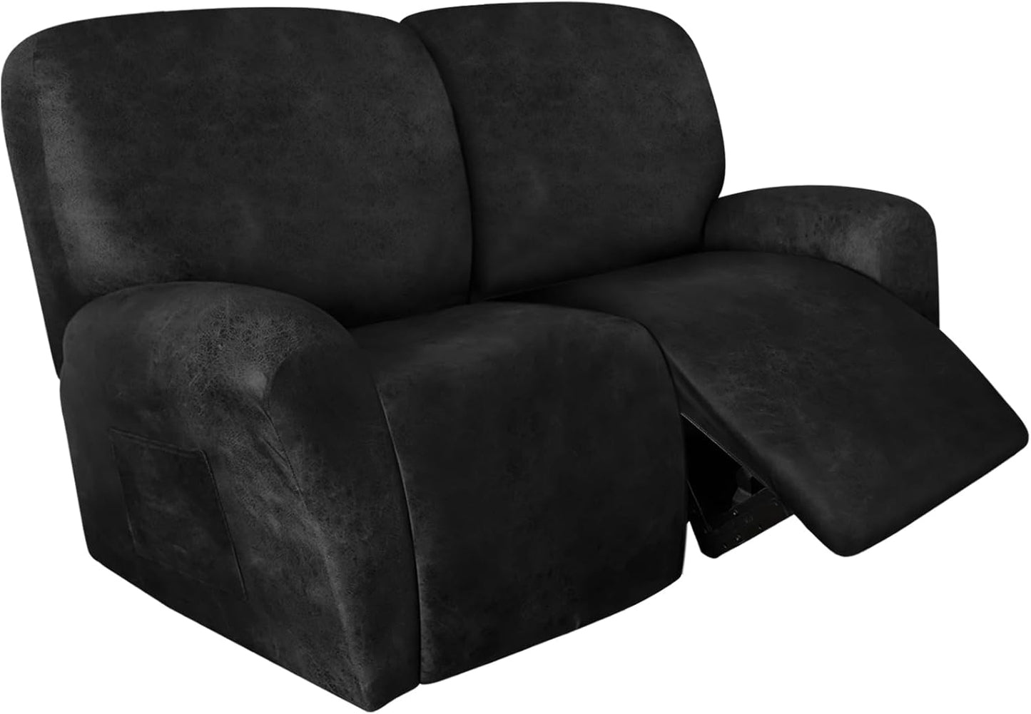 Loveseat Recliner Cover for 2 Seater Reclining Couch - Dark Gray