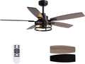 Ceiling Fans with Lights and Remote Control for Bedroom Living Room