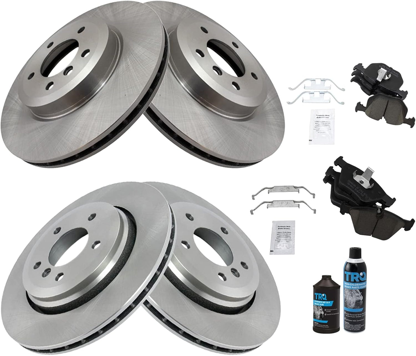 TRQ Brake Pad & Rotor Kit for 2001-2006 BMW 330 Series Vehicles