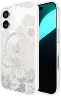 kate spade new york iPhone 16 Case - Liquid Glitter Hollyhock