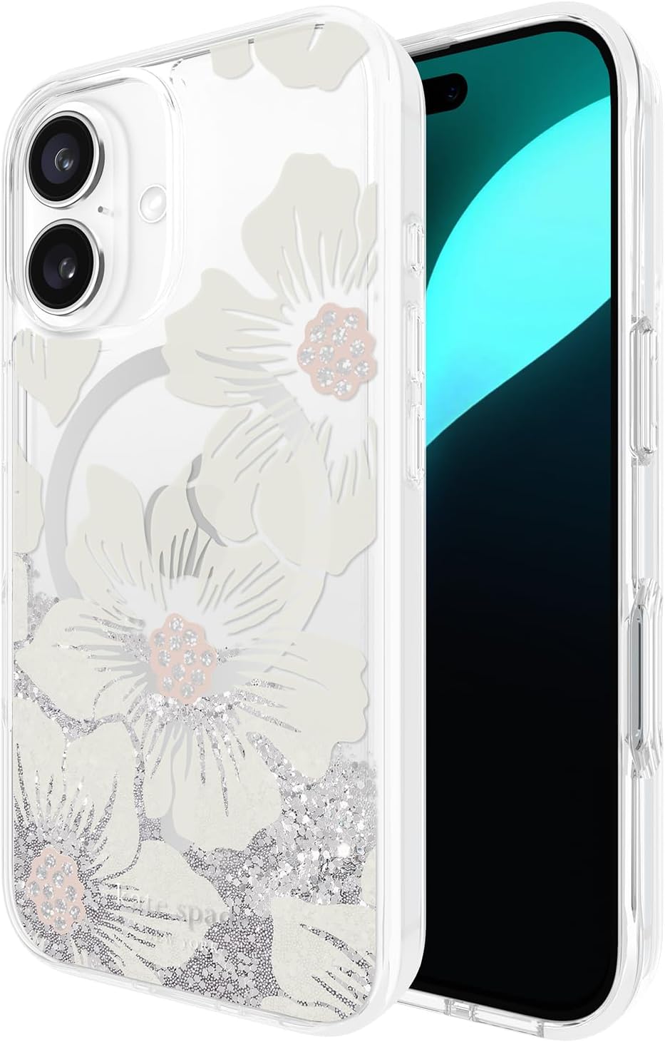 Stylish Liquid Glitter iPhone 16 Case with MagSafe Compatibility
