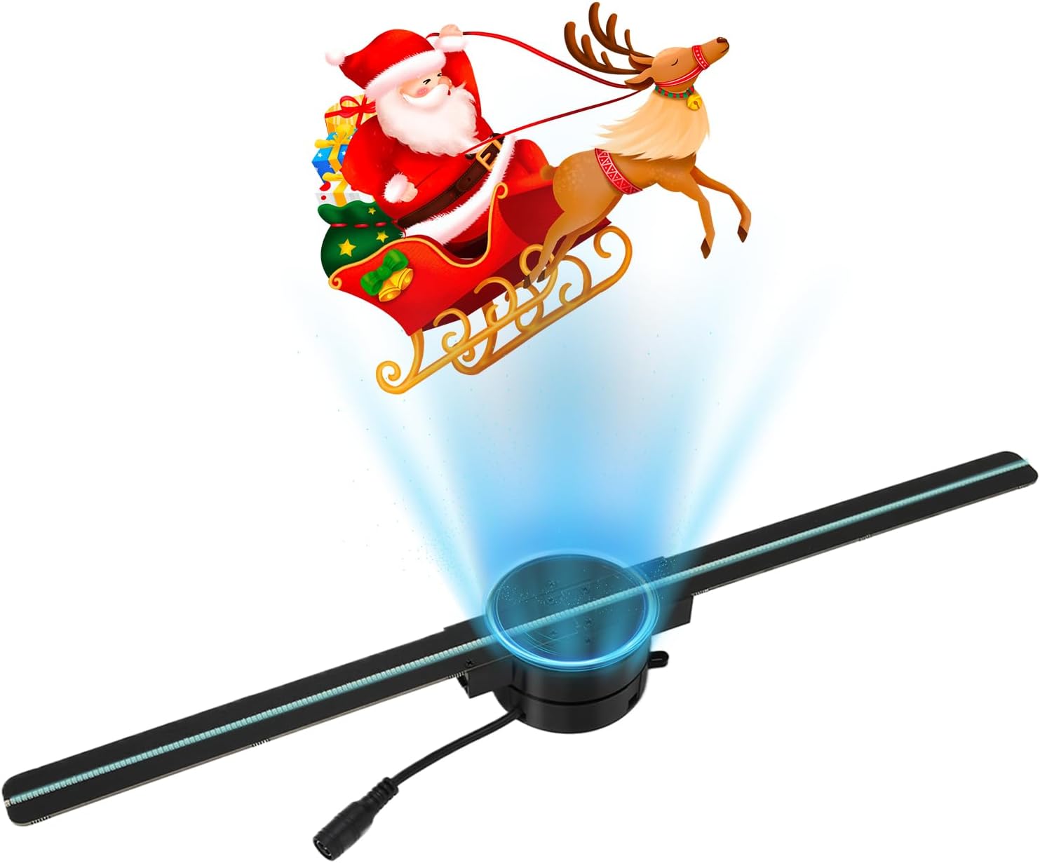 Rosvola 3D Hologram Fan: Stunning 3D Visuals, Wifi & Remote Control