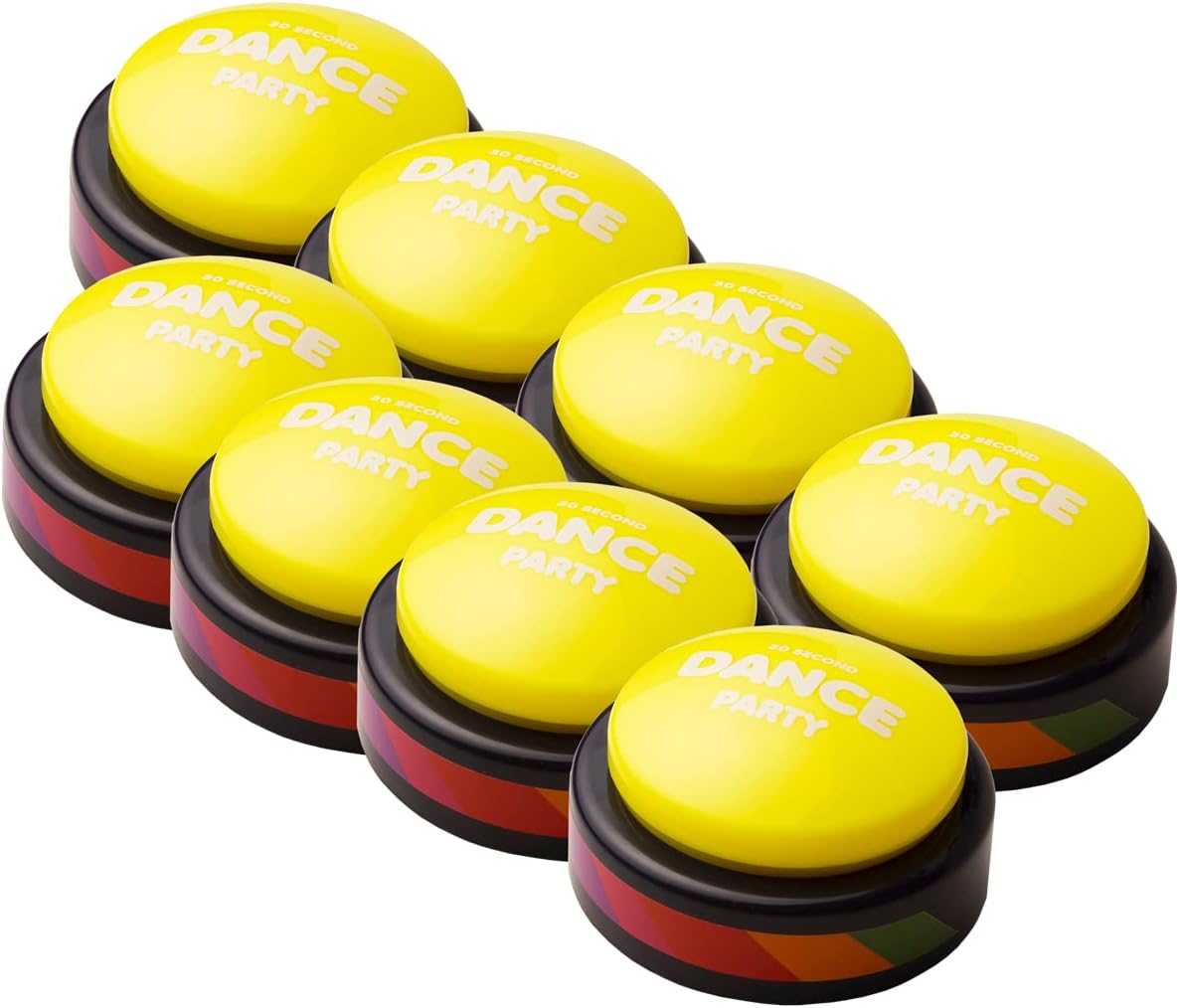 So Many Buttons Dance Party Button Pack of 8 for Fun Times
