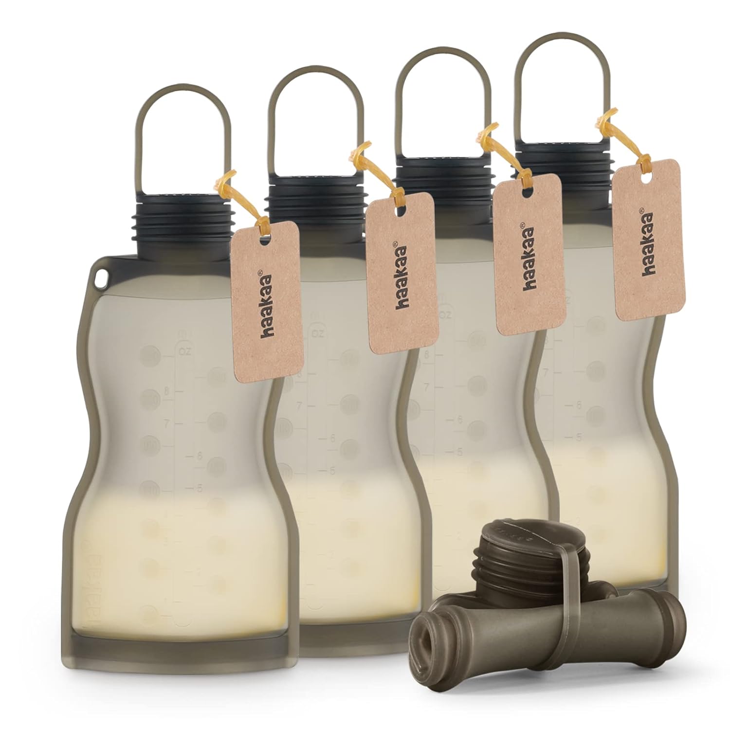 Haakaa Silicone Breast Milk Storage Bag - Reusable 9 oz Pouch