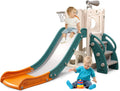 6 in 1 Toddler Playset with Slide - Compact Indoor Outdoor Fun
