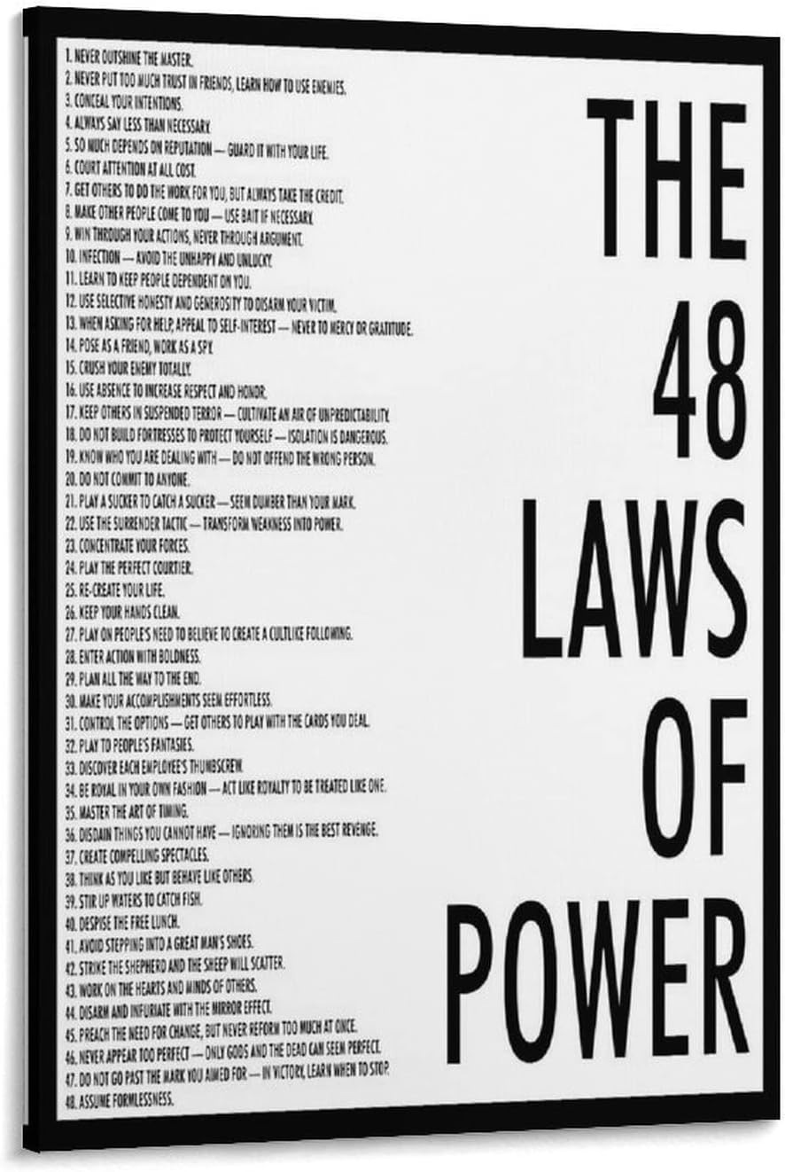 Empower Your Space with 48 Laws of Power Art