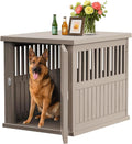 39.37in Dog Crate Furniture Lockable Kennel - Escape & Chew-Proof