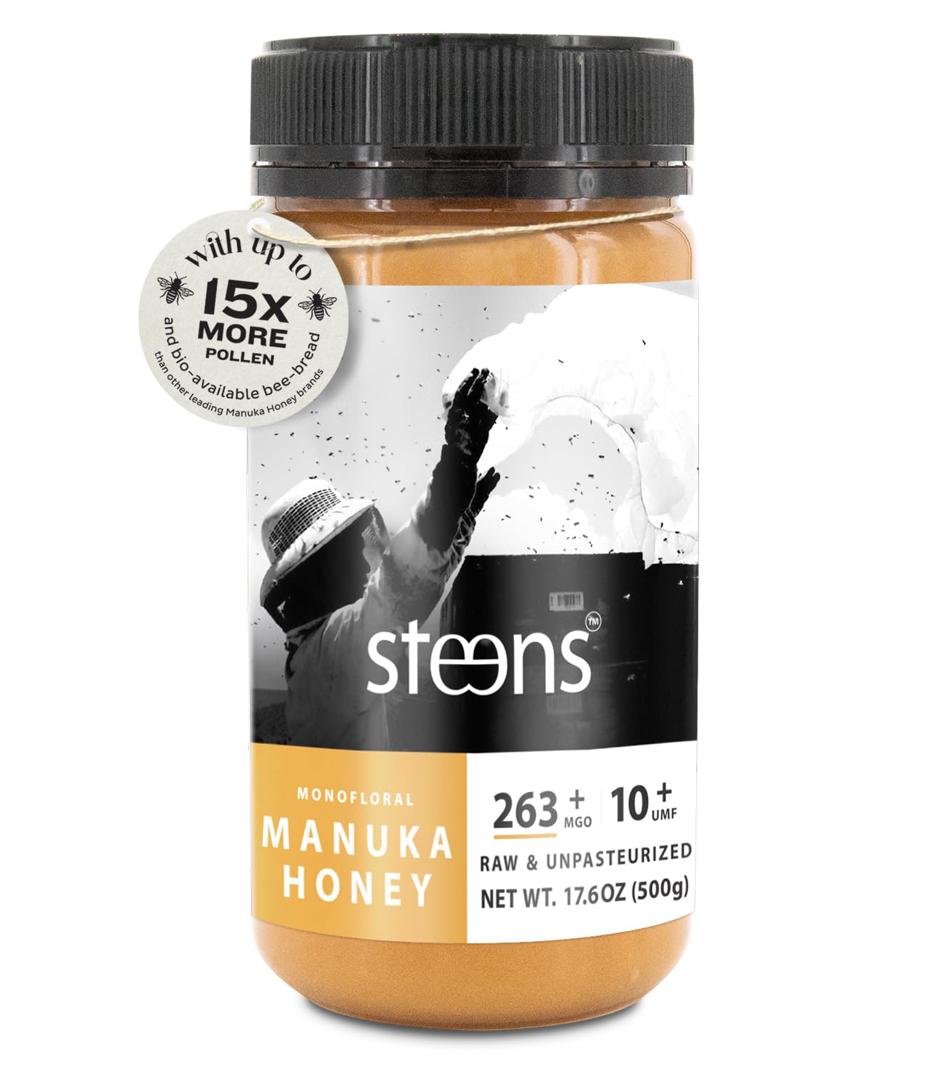 Steens Manuka Honey MGO 263+ Pure Raw 100% Certified UMF 10