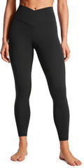 Butterluxe Crossover Waist Leggings 25in - V Crossover High Waisted on