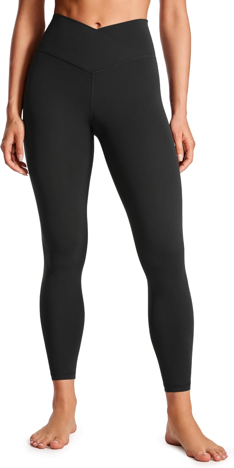 CRZ YOGA Butterluxe Crossover Waist Leggings for Comfort