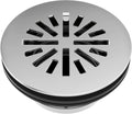 Delta 4 in Round Shower Floor Drain with Snap-In Gate - Chrome