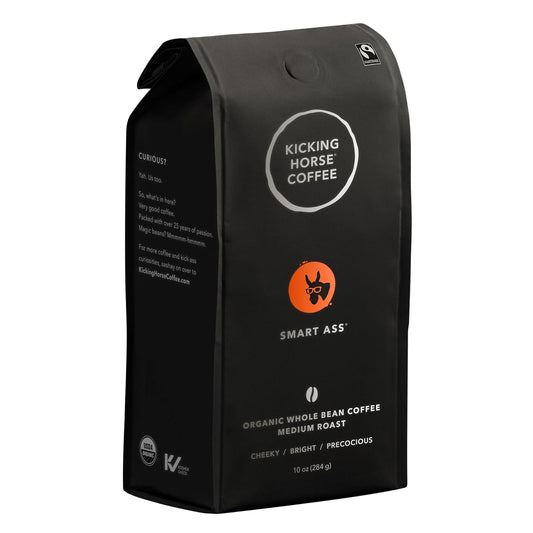Bold & Balanced: Kicking Horse Smart Ass Medium Roast 10 oz Bean