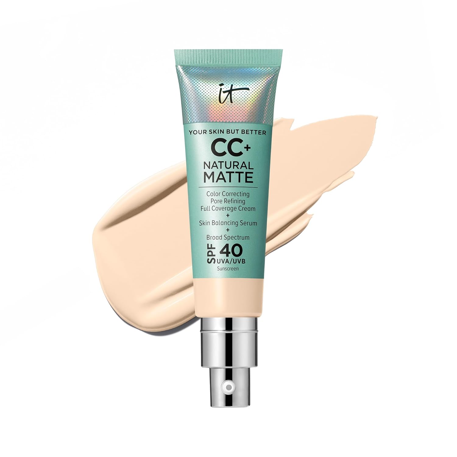 IT Cosmetics CC+ Cream Natural Matte Foundation for Oily Skin