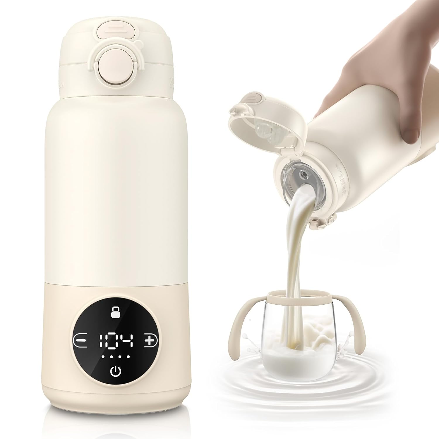 SpacEver Portable Bottle Warmer: Fast Heat, Big Capacity