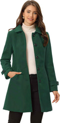 Allegra K Women's Winter A-Line Pea Coat - Classic Warmth