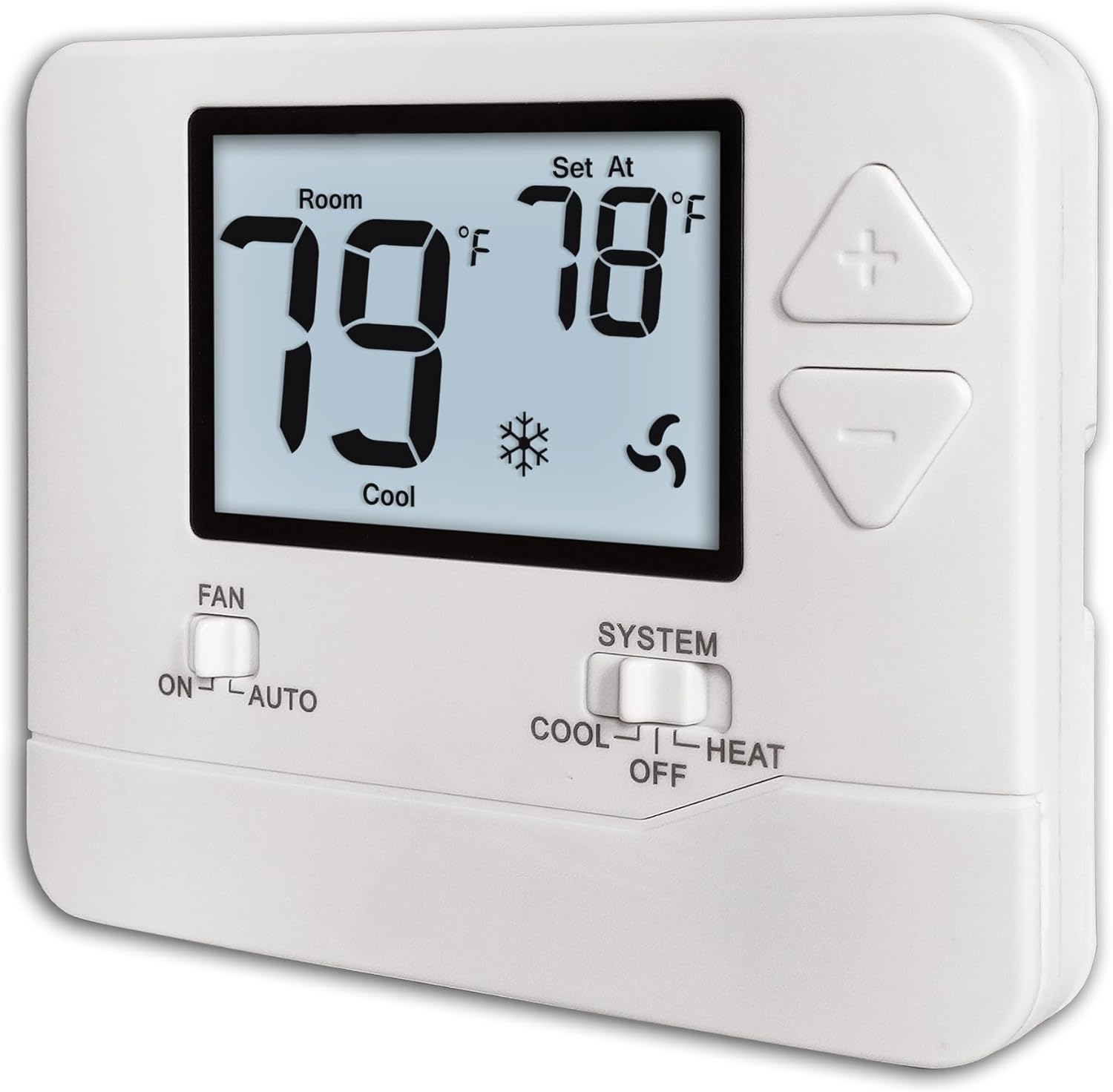 Heagstat Non-Programmable Thermostat for Home Heating and Cooling