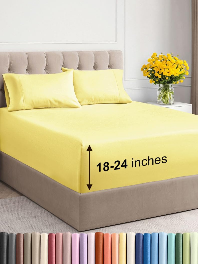 Extra Deep Twin XL Sheet Set for Ultimate Comfort and Fit