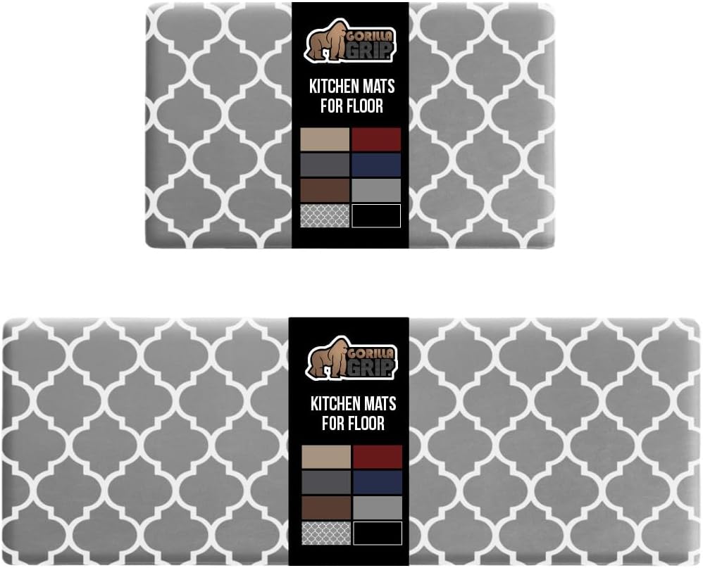 GORILLA GRIP Comfortable Cushioned Kitchen Mats for Floor