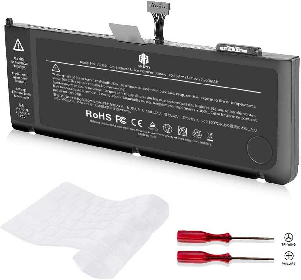 A1382 Battery for MacBook Pro 15 inch Replacement with Warranty