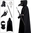 Halloween Plague Doctor Mask Steampunk Costume Mask - Adjustable Fit