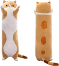 Cute Cat Plush Long Body Pillow 51.1 in - Soft Kawaii Cuddle Toy