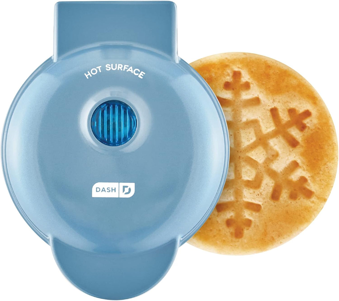 DASH Blue Snowflake Waffle Maker - Fast & Flawless!