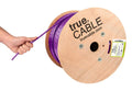 Cat6A Riser 1000ft Purple Ethernet Cable - 10G Ready