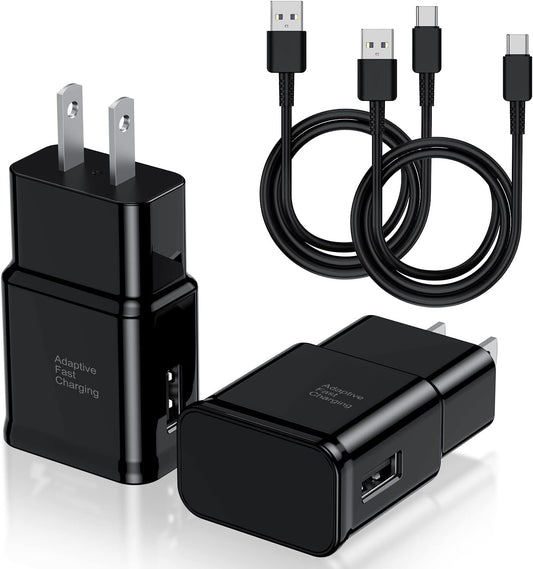 Fast Charge 2-Pack Type C Charger Set for Android Phones
