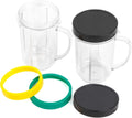 6Pc 16oz Cups Set for Magic Bullet MB1001 - Stay Fresh & Colorful!