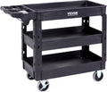 VEVOR Utility Service Cart 3-Shelf Heavy Duty - 550 lb Capacity