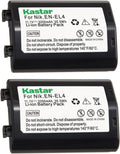Kastar Battery 2-Pack for Nikon EN-EL4/EN-EL4A - Reliable High