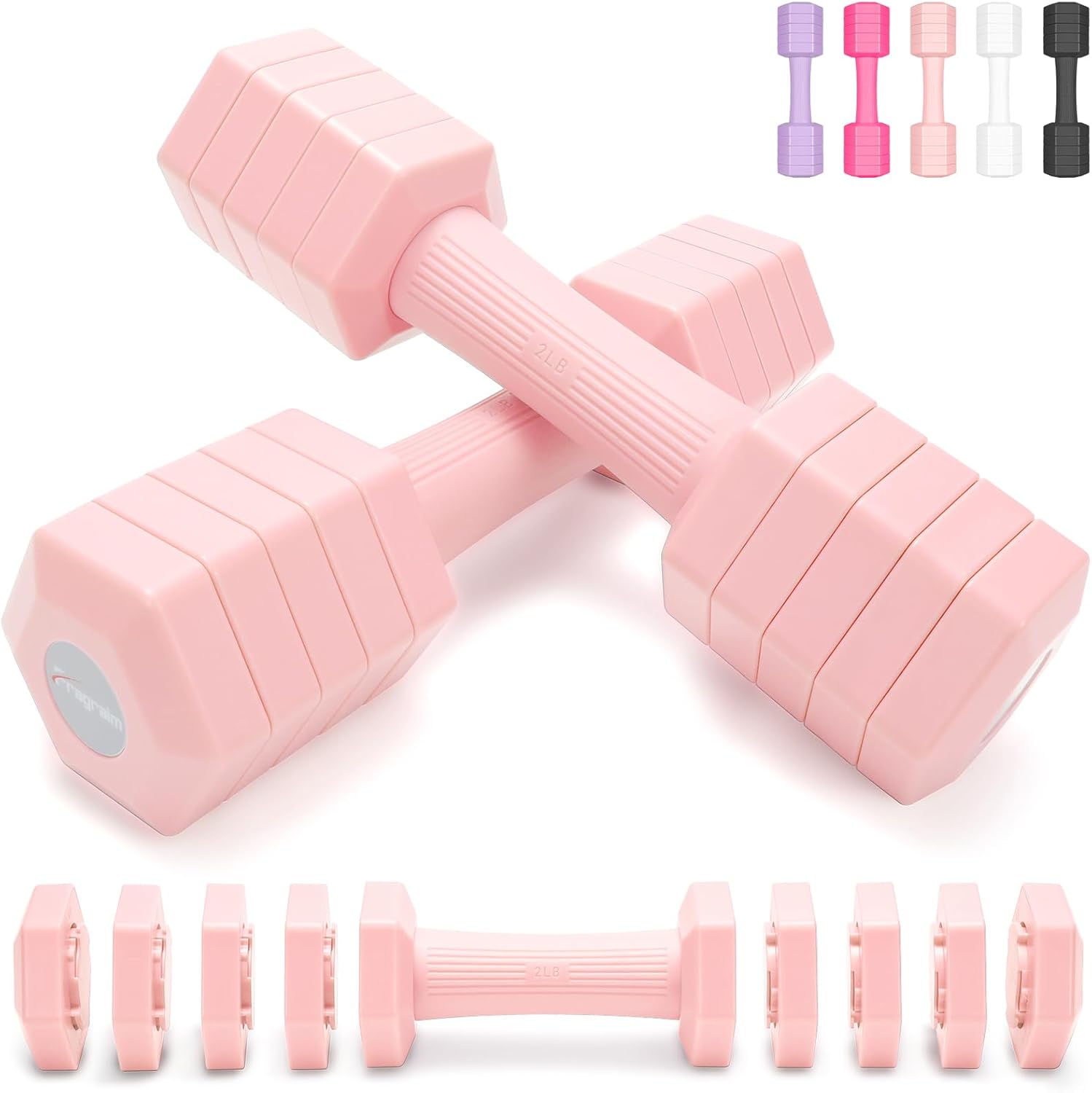 Adjustable Dumbbells Set for Home Gym Exercise Fitness