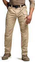 CQR Men's Flex Stretch Tactical Pants for Outdoor Use - Water