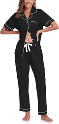 COLORFULLEAF Women's Cotton Pajama Set for Comfort and Style