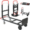 Upgraded 2 in 1 Convertible Hand Truck Dolly 600lbs Capacity