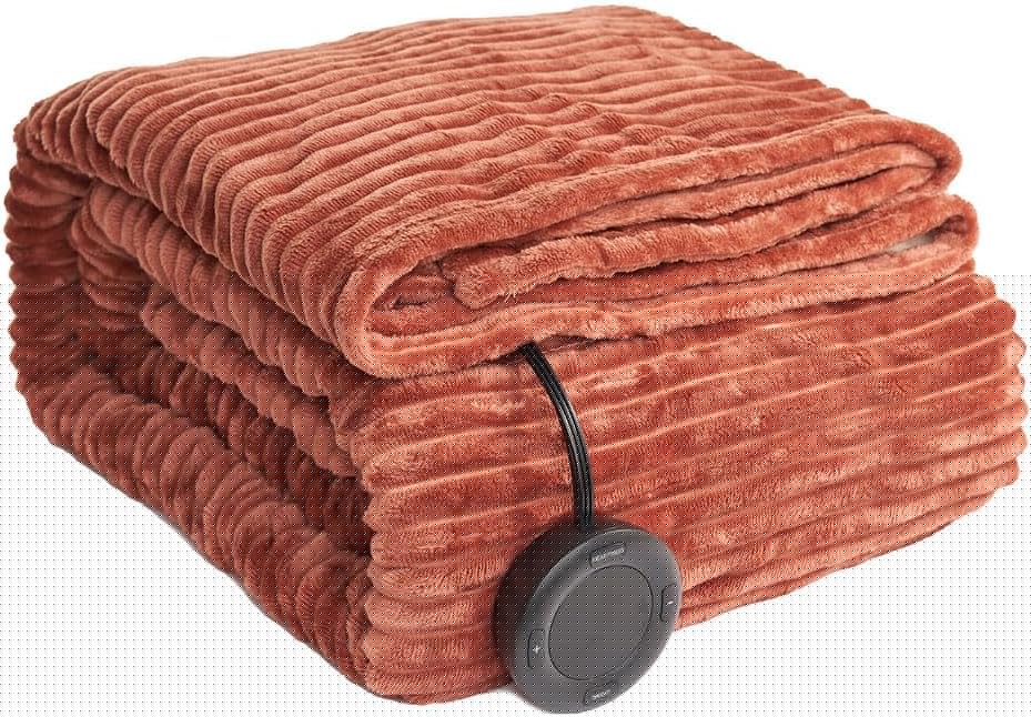 Heated Blanket Full Size with 6 Heating Levels for Comfort