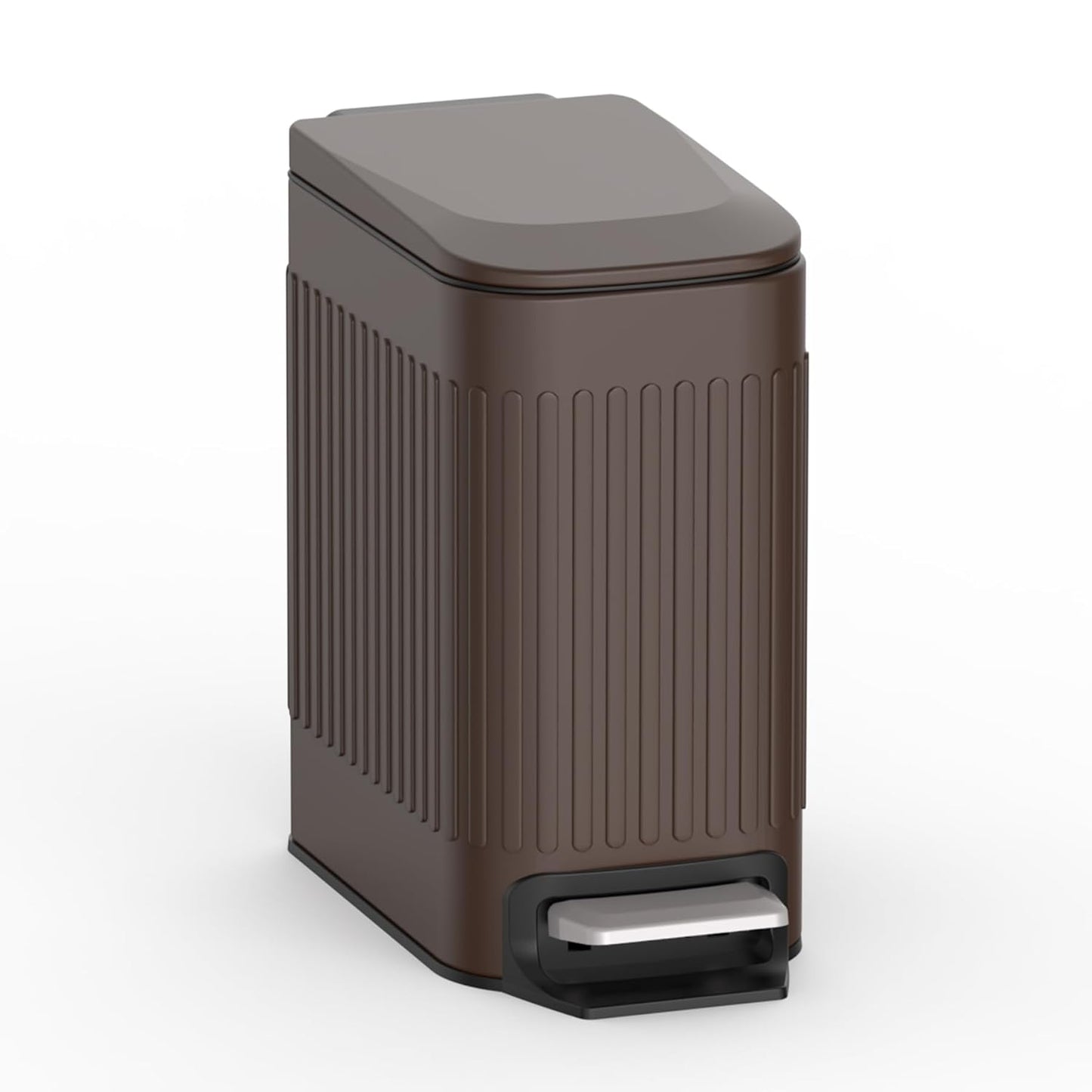TrashAid Slim Bathroom Trash Can with Lid Soft Close Design