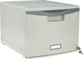 Storex Plastic One-Drawer File Cabinet - Compact Locking Document
