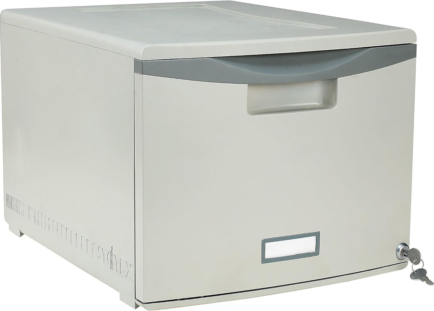 Storex Plastic One-Drawer File Cabinet for Home and Office