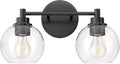 VONLUCE Bathroom Light Fixtures with Globe Glass Shades for Style