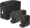 Clear Cosmetic Bags Set of 3 for Women - Mini Small Large Pouches